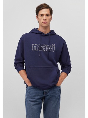 Mavi Logo Baskılı Lacivert Sweatshırt0s10196-84371