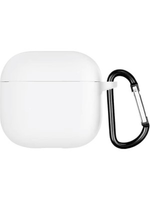 Dmay Airpods 4. Nesil Uyumlu Mat Silikon Koruyucu Kılıf+Kanca