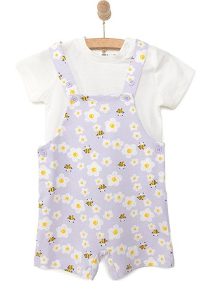 Hellobaby Kız Şort Salopet-Tshirt Kız Bebek