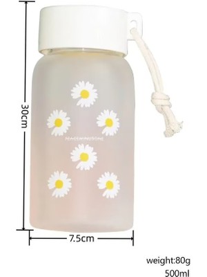 Ye Duo 500ML Plastik Transparent Water Bottle Bpa Özgürlü Dışarı Spor Kupası Mug Öğrencisi Rope ile (Yurt Dışından)