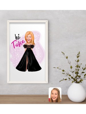 Bk Gift Kişiye Özel Barbie Karikatürlü Dekoratif Ahşap Beyaz Çerçeveli Tablo-3, Barbie Filmi, Barbie  Eşya, Arkadaşa