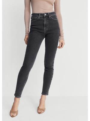 Mango Yüksek belli skinny jean pantolon