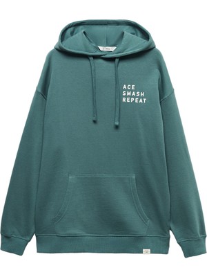 Mango Baskılı Mesajlı Sweatshirt