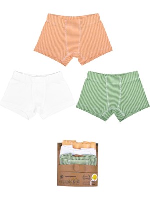 Organickid Jungle Cotton Erkek Çocuk Iç Çamaşır Boxer Set 3lü