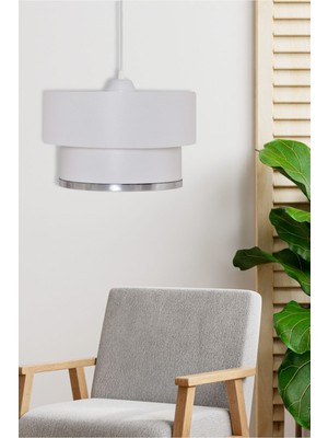 Woodhub Vip Sarkıt Avize Krom / Beyaz