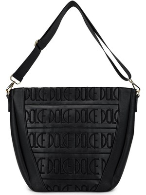 Dolce Kadın Vegan Siyah Omuz Çanta 1025 248078-3 Bn Canta Y24 Black Nks