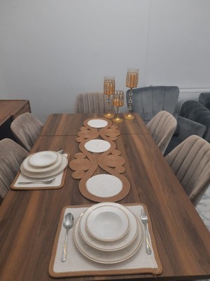 Dekoratif Model Runner Supla Takım ( 6 ADETSUPLA1ADET RUNNER1ADET Sepettenoluşmaktadır)