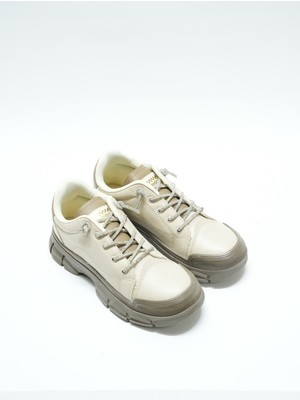 Eymen Shoes Twingo Günlük Unisex Kısa Spor Bot, Bej (Ladik)