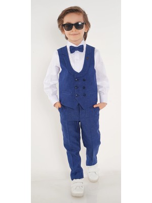 Myhanne Papyonlu Yelekli Takım Elbise 3103