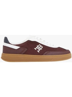 Tommy Hilfiger Erkek Bordo Heritage Sneaker