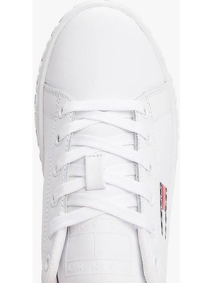 Tommy Hilfiger Tommy Jeans Kadın Beyaz Platform Sneaker