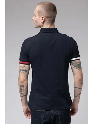 Tommy Hilfiger Erkek Lacivert Polo Yaka T-Shirt