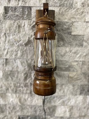 El Yapımı Ahşap Gemici Feneri