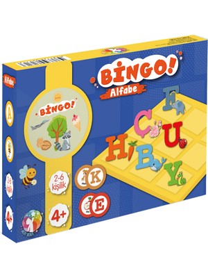Mert Bebek Bingo Oyunu 6 Kişilik Eğlenceli Alfabe Tasarımı ile Okuma Yazma Geliştirici Oyun