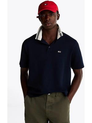 Tommy Hilfiger Erkek Lacivert Regular Fit Polo Yaka T-Shirt