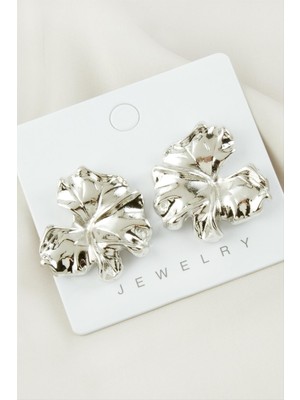 Çiçek Trend Metal Küpe