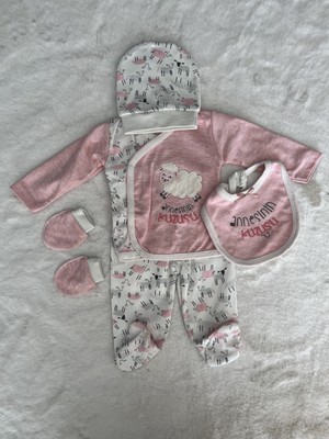 3079 Annesinin Kuzusu Figürlü 5'li Set-Pembe