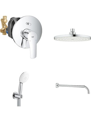 Grohe Eurosmart Gagasız Ankastre Banyo Seti - 33305003SET