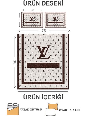 Doruklar Home Collection Kapitoneli Pamuk Dolgulu Kadife Kumaş Modern Desenli Premium Kalite Yatak Örtüsü Seti