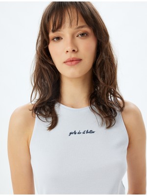 Koton Halter Yaka Fitilli Atlet Pijama Üstü