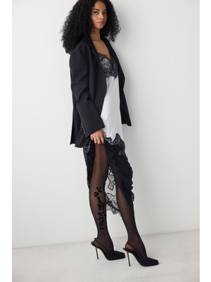 Dark Roses Siyah Külotlu Çorap