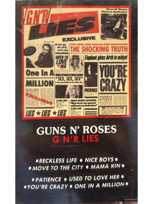 Guns N' Roses – G N' R Lies 1989 Baskı (Kaset)