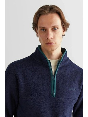 Gant Erkek Regular Fit Yarım Fermuarlı Sweatshirt