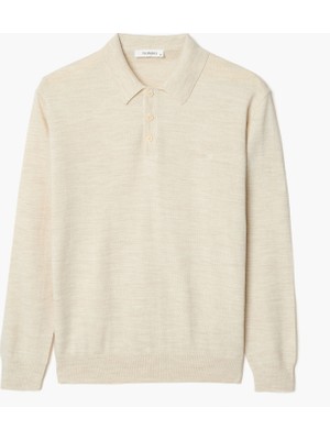 Hateko Erkek %50 Yün Polo Yaka Kazak