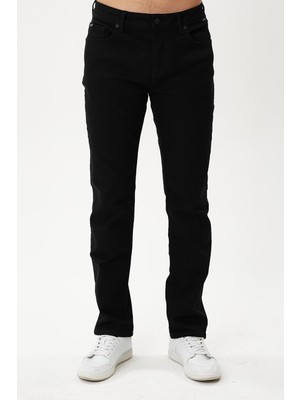 Twister Jeans Martin 704-07 Black Black Rahat Kalıp Erkek Likralı Kot Pantolon Siyah