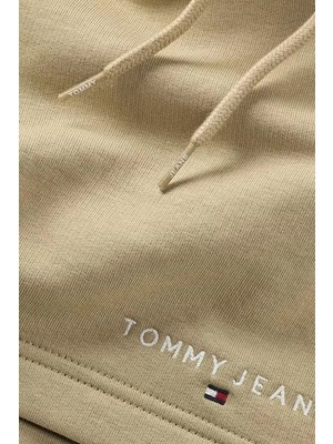 Tommy Hilfiger Logolu Erkek Bej Sweat Şort