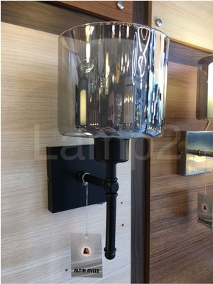 Eve Duvar Apliği Füme Camlı Modern Tarz