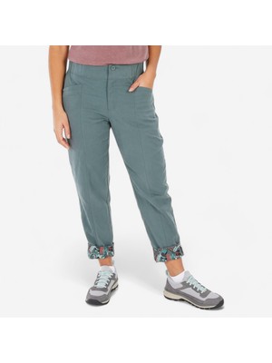 Quechua Kadın Outdoor Keten Pantolon - Haki - NH500