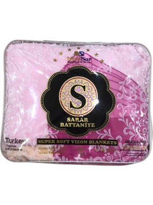 Sarar Soft Tek Kişilik Çocuk Kalın Princess Pembe Battaniye 2.5 kg