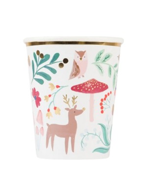 Meri Meri - Winter Woodland Cups - Orman Bardak (8'li)