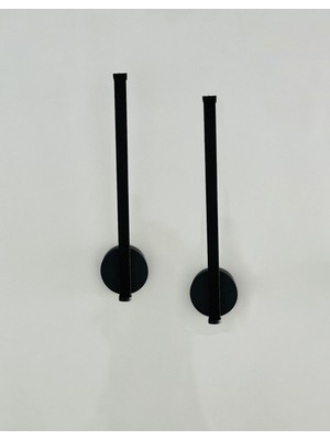 Zümrüt Siyah Beyaz Ledli Pilli Aplik - 2 Adet Fiyatıdır - Pil Dahildir