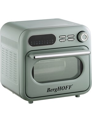 Berghoff Gem Retro 18 Litre Mint Yeşil Rengi Turbo Pişirme Özellikli Airfryer + Fırın