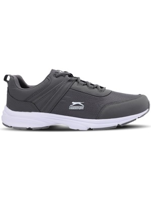 Slazenger PLANE I Büyük Beden Erkek Sneaker Koşu & Yürüyüş Ayakkabısı Koyu Gri