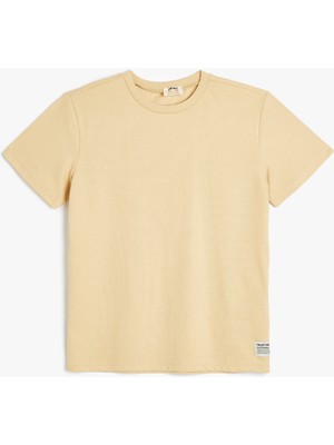 Koton Pamuklu Kısa Kollu Bisiklet Yaka Oversize Basic Tişört