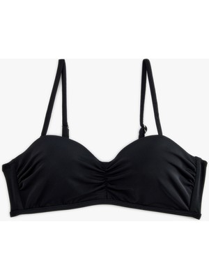 Koton Balenli Çıkarılabilir Askılı Straplez Bikini Üstü