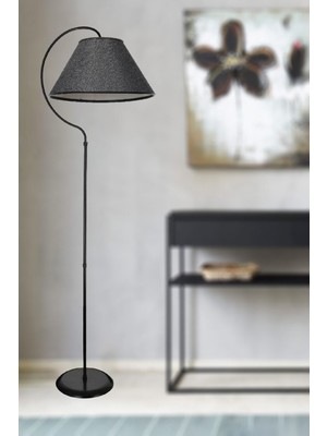 Woodhub Aydınlatma Lambader Elips Siyah Çember Siyah 350 x 150 x 200