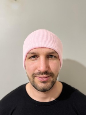 Bufferland Pembe Katlamalı Unisex Bere