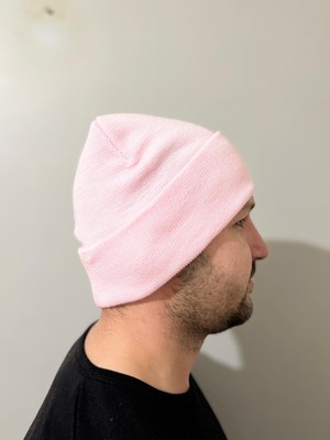 Bufferland Pembe Katlamalı Unisex Bere