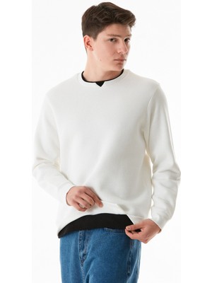 3 Iplik Basic Bisiklet Yaka Sweatshirt