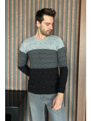 Erkek Bisiklet Yaka Triko Kazak 143