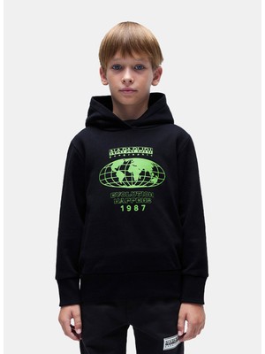 Napapijri Erkek Çocuk Siyah Sweatshırt