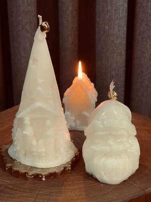 Mumias Candle Yılbaşı Ağacı & Noel Baba Dekoratif Mum Seti