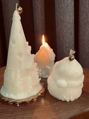 Mumias Candle Yılbaşı Ağacı & Noel Baba Dekoratif Mum Seti