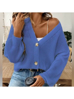 Passense Düğme Detay Triko Bluz