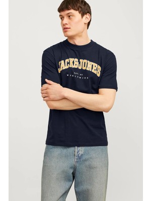 Jack & Jones Erkek Jjecaleb Varsity Tişört 12257579 12257579018