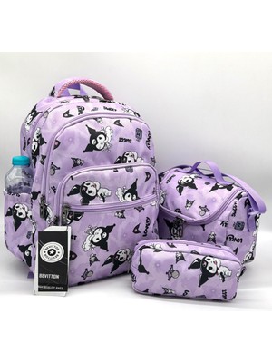 Bevitton Ortopedeli 3'lü Takım Lila Ilk Okul Sırt Çantası